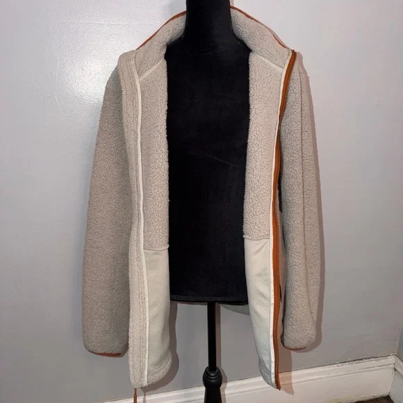 The North Face Men's Beige/Brown Full Zip Fleece Jacket Size XL - Picture 6 of 10